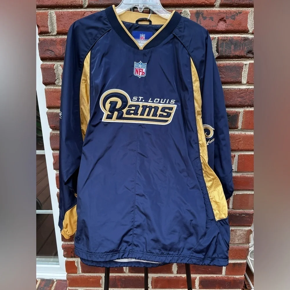 NFL St. Louis Rams Navy and Gold Pullover jacket